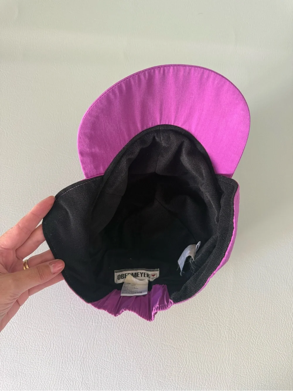 Obermeyer Vintage 90s Purple Winter Hat Ear Flaps Fleece Lined Women’s Medium
